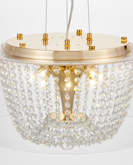 NOWOCZESNA LAMPA WISZĄCA DISPOSA GOLD D50