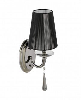 LAMPA ŚCIENNA KINKIET CZARNY FABIONE W1