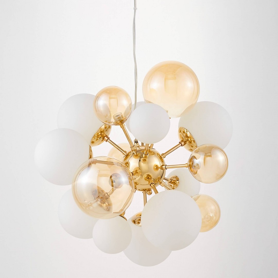 NOWOCZESNA LAMPA WISZĄCA ZŁOTA GALAKSIDA W10
