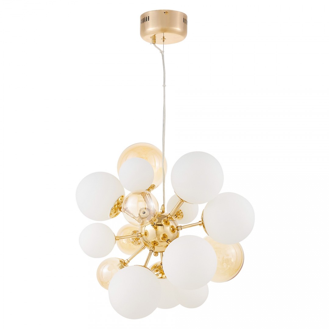 NOWOCZESNA LAMPA WISZĄCA ZŁOTA GALAKSIDA W10