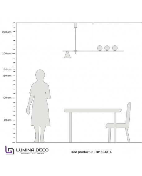 NOWOCZESNA LAMPA WISZĄCA SUFITOWA RENZO W4