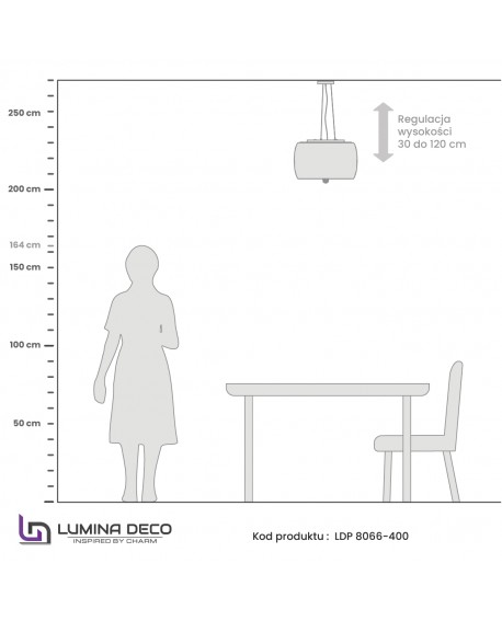 NOWOCZESNA LAMPA WISZĄCA CHROMOWANA TOSSO D40