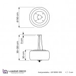 NOWOCZESNA LAMPA WISZĄCA CHROMOWANA TOSSO D50