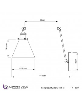 KINKIET LAMPA ŚCIENNA LOFT NUBI PRO GREY W2