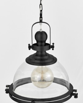 LAMPA WISZĄCA LOFT CZARNA FALCO