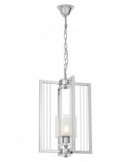 NOWOCZESNA LAMPA WISZĄCA LOFT CHROMOWANA MANHATTAN W1