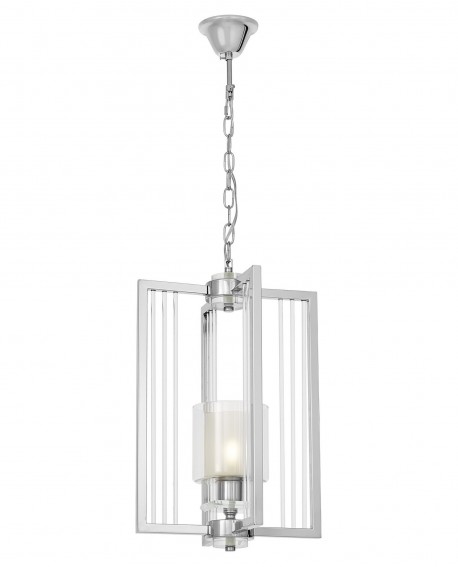 NOWOCZESNA LAMPA WISZĄCA LOFT CHROMOWANA MANHATTAN W1