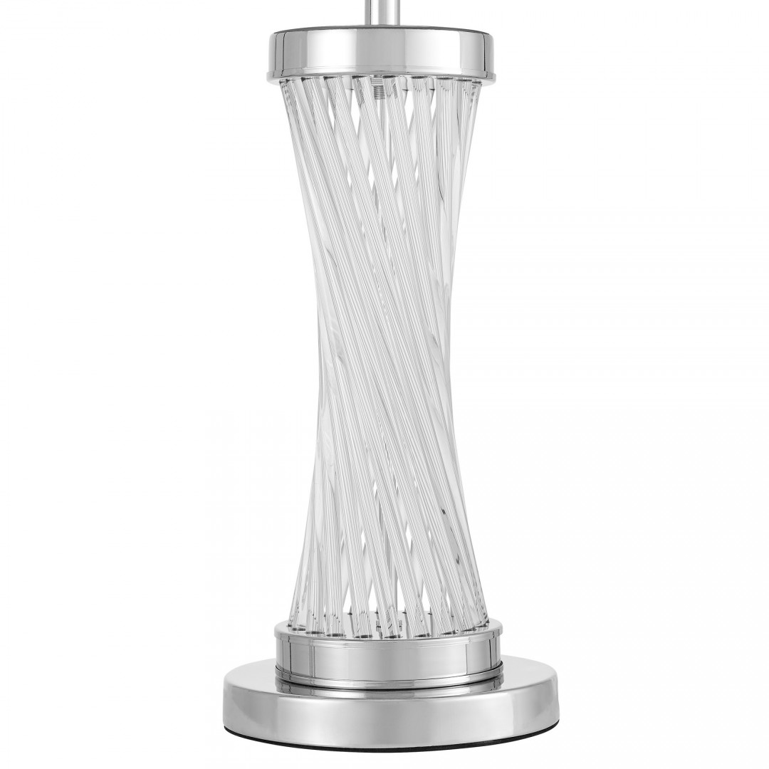 LAMPA NOCNA GLAMOUR CZARNO-CHROMOWANA VILLANOVA
