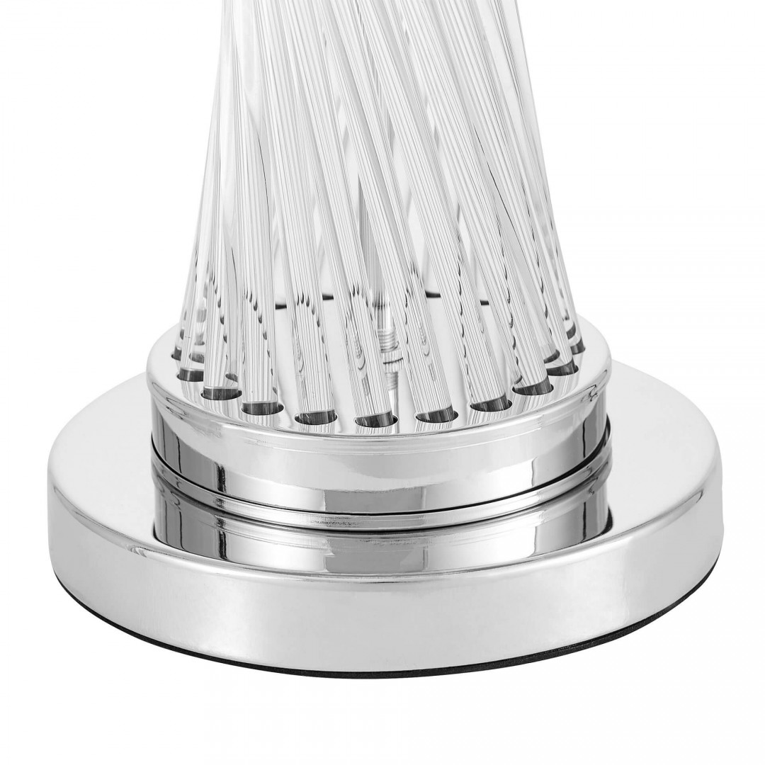 LAMPA NOCNA GLAMOUR CZARNO-CHROMOWANA VILLANOVA