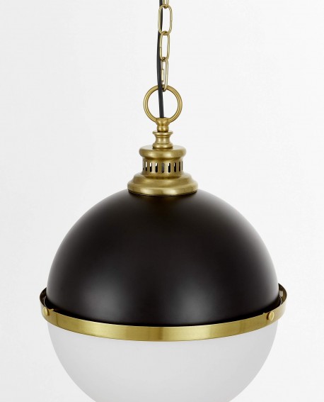 LAMPA WISZĄCA LOFT CZARNO-MOSIĘŻNA LARGO