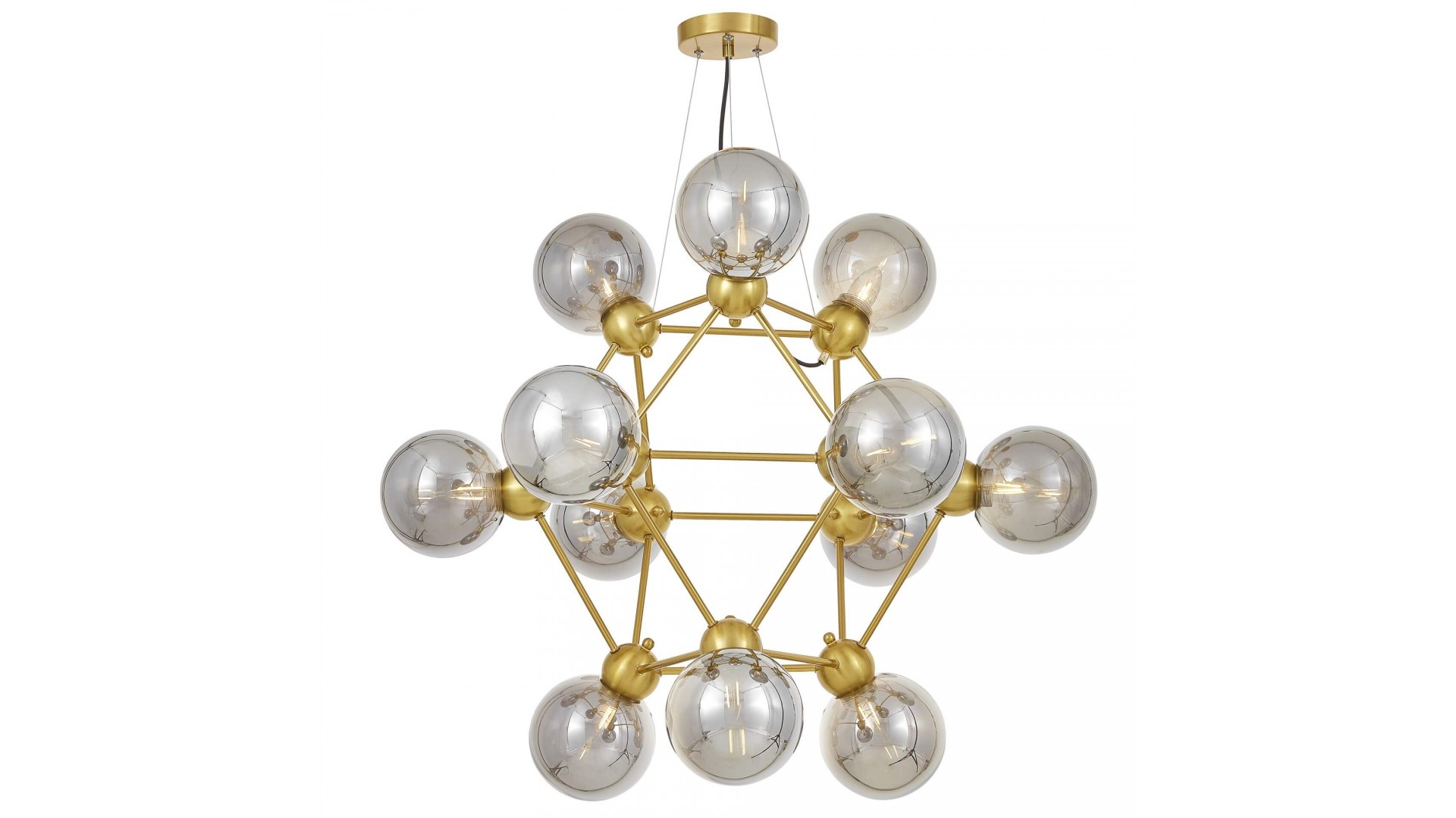 NOWOCZESNA LAMPA WISZĄCA MOSIĘŻNA ZODIAK NEO