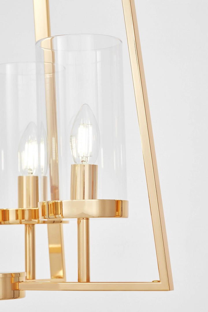 NOWOCZESNA LAMPA WISZĄCA CZARNO-ZŁOTA ARES W4