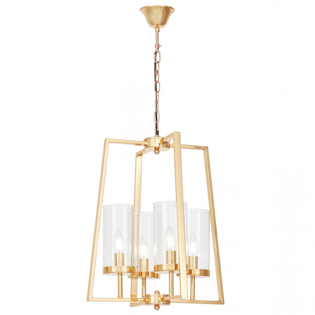 NOWOCZESNA LAMPA WISZĄCA CZARNO-ZŁOTA ARES W4