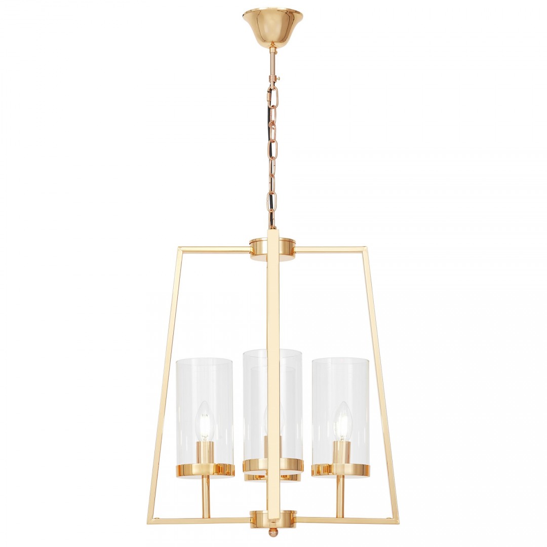 NOWOCZESNA LAMPA WISZĄCA CZARNO-ZŁOTA ARES W4