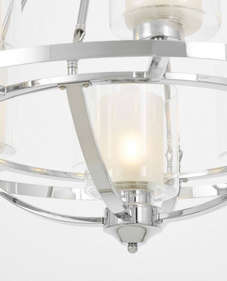 LAMPA WISZĄCA LOFT CHROMOWANA SANTINI W9