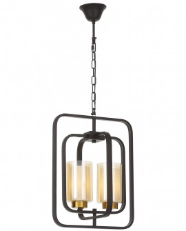 LAMPA WISZĄCA LOFT CHARNO-MOSIĘŻNA CHICAGO W2