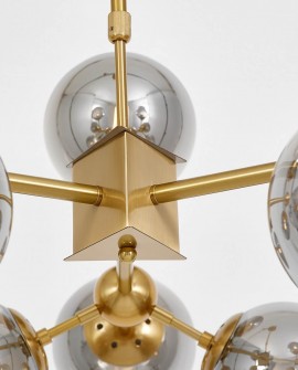 NOWOCZESNA LAMPA WISZĄCA MOSIĘŻNA ZODIAK W12