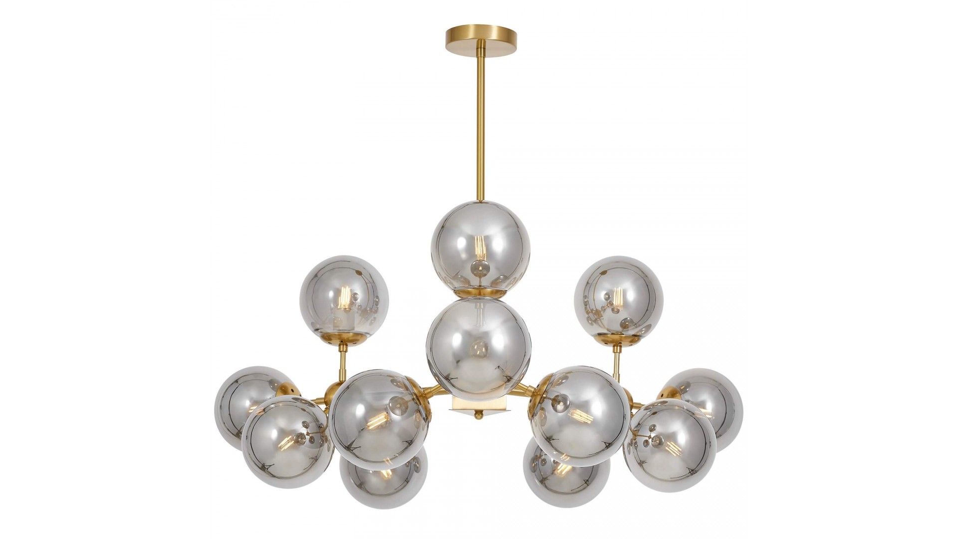NOWOCZESNA LAMPA WISZĄCA MOSIĘŻNA ZODIAK W12