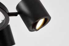 NOWOCZESNA LAMPA WISZĄCA CZARNA BOLT W6