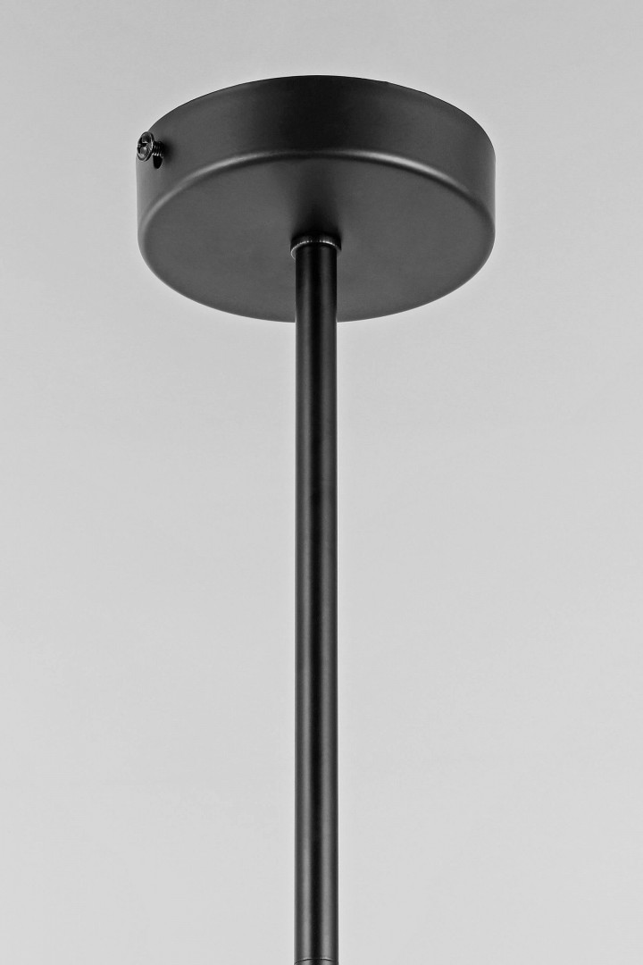 minimalistyczna lampa wisząca sufitowa czarna wysokiej jakości element montażowy Lampit linia Fino W2