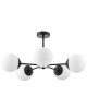 NOWOCZESNA LAMPA WISZĄCA CZARNA FINO RING W5