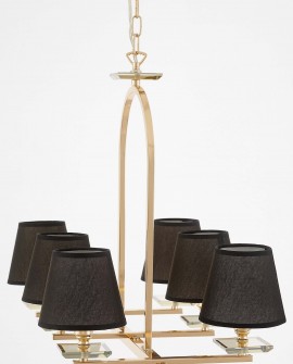 LAMPA WISZĄCA ZŁOTO-CZARNA LIMERA W6