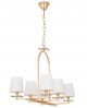 LAMPA WISZĄCA BIAŁO-ZŁOTA LIMERA W6