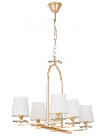 LAMPA WISZĄCA ZŁOTO-BIAŁA LIMERA W6