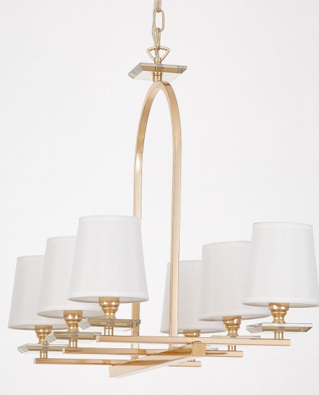 LAMPA WISZĄCA ZŁOTO-BIAŁA LIMERA W6