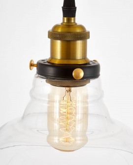 LAMPA WISZĄCA ZWIS CZARNY BAO