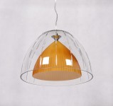 NOWOCZESNA LAMPA WISZĄCA ŻÓŁTA ARVILLA D40