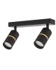 SPOT NOWOCZESNA LAMPA SUFITOWA CZARNA ASTI W2