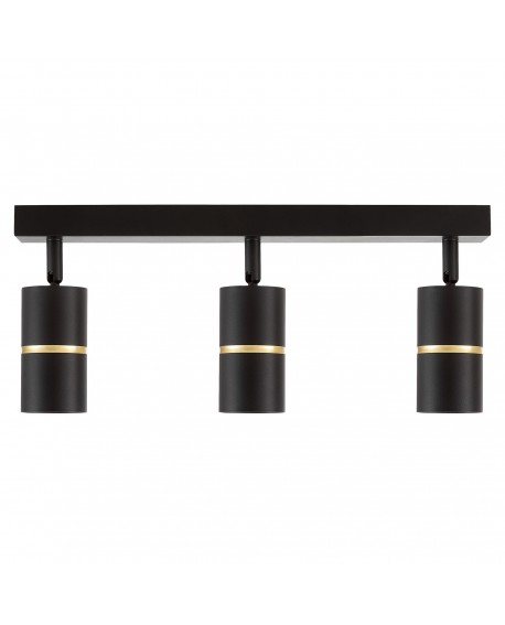 SPOT NOWOCZESNA LAMPA SUFITOWA CZARNA ASTI W3