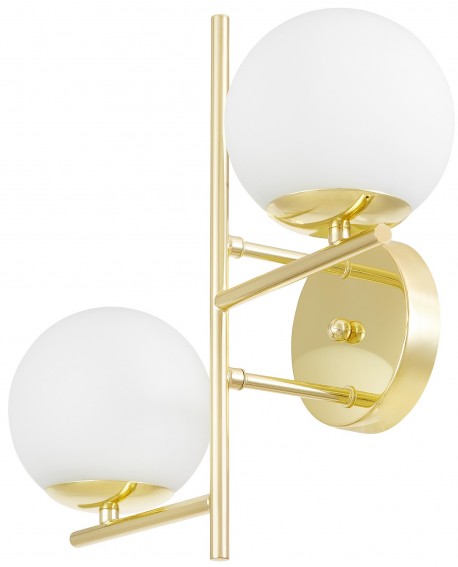 LAMPA ŚCIENNA KINKIET NOWOCZESNY KLASYCZNY ZŁOTY LEDO W2
