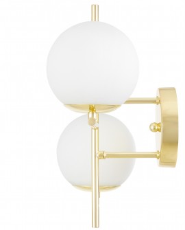 LAMPA ŚCIENNA KINKIET NOWOCZESNY KLASYCZNY ZŁOTY LEDO W2