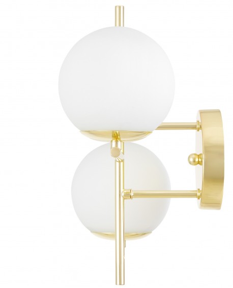 LAMPA ŚCIENNA KINKIET NOWOCZESNY KLASYCZNY ZŁOTY LEDO W2