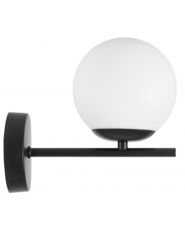 LAMPA ŚCIENNA KINKIET NOWOCZESNY CZARNY LEDO W1