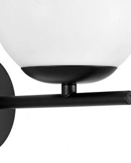 LAMPA ŚCIENNA KINKIET NOWOCZESNY CZARNY LEDO W1