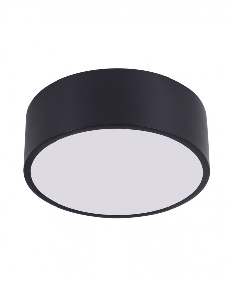 NOWOCZESNA LAMPA SUFITOWA PLAFON CZARNY NEVO D23