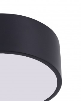 NOWOCZESNA LAMPA SUFITOWA PLAFON CZARNY NEVO D23