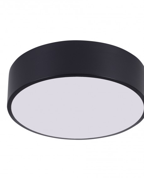 NOWOCZESNA LAMPA SUFITOWA PLAFON CZARNY NEVO D30