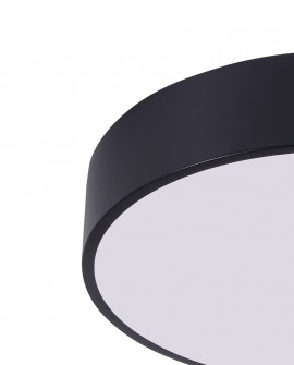 NOWOCZESNA LAMPA SUFITOWA PLAFON CZARNY NEVO D40