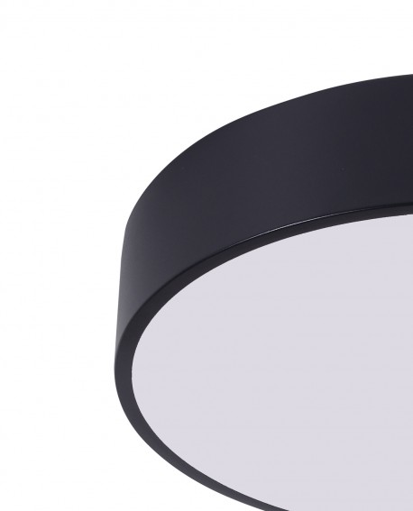 NOWOCZESNA LAMPA SUFITOWA PLAFON CZARNY NEVO D40
