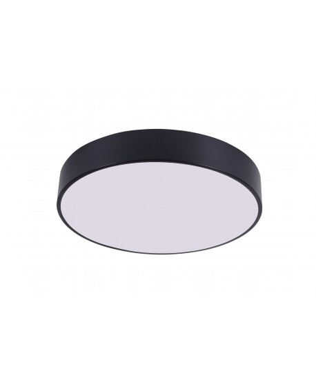 NOWOCZESNA LAMPA SUFITOWA PLAFON CZARNY NEVO D50