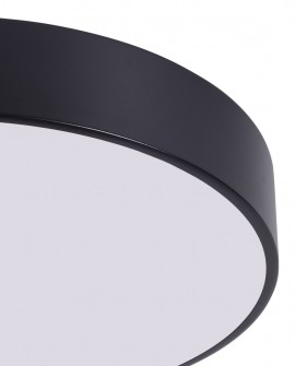 NOWOCZESNA LAMPA SUFITOWA PLAFON CZARNY NEVO D50