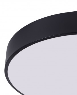 NOWOCZESNA LAMPA SUFITOWA PLAFON CZARNY NEVO D60
