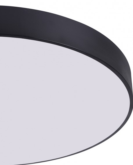 NOWOCZESNA LAMPA SUFITOWA PLAFON CZARNY NEVO D78