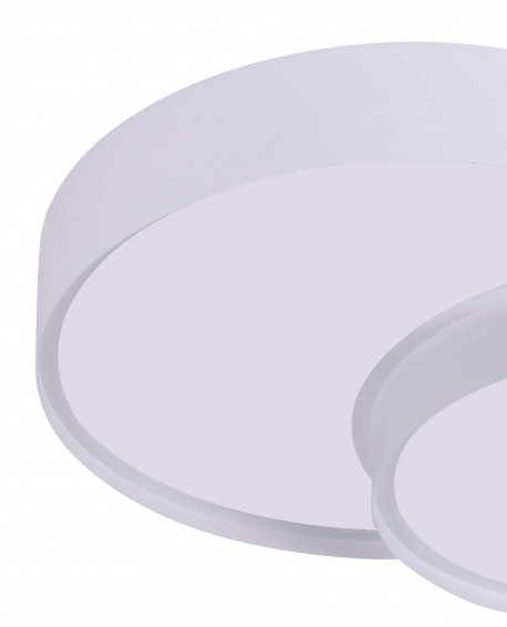 NOWOCZESNA LAMPA SUFITOWA PLAFON BIAŁY NEVO DUO D40
