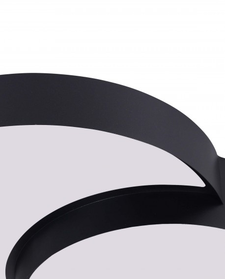 NOWOCZESNA LAMPA SUFITOWA PLAFON CZARNY NEVO DUO D48