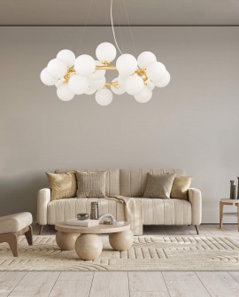 NOWOCZESNA LAMPA WISZĄCA ZŁOTA MARSIADA W25